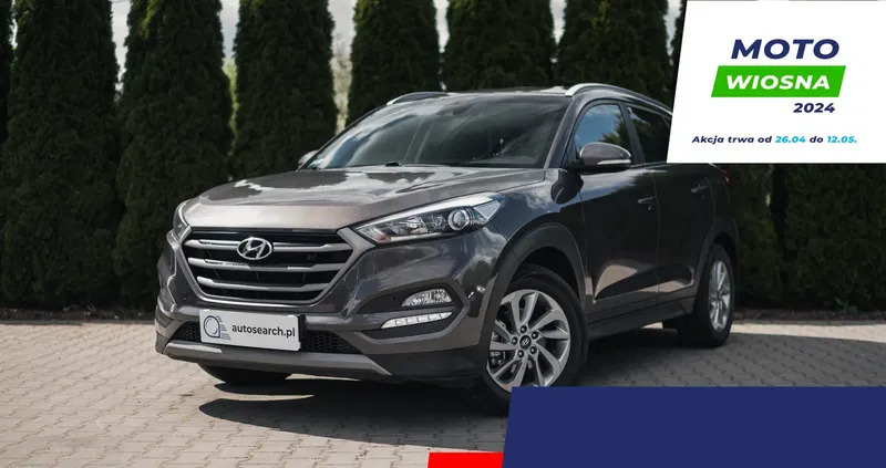 samochody osobowe Hyundai Tucson cena 75990 przebieg: 106597, rok produkcji 2017 z Tychowo